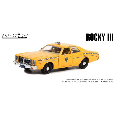 Greenlight 1/24 Rocky III (1982) 1978 Dodge Monaco - City Cab Co. Movie - Hobbytech Toys