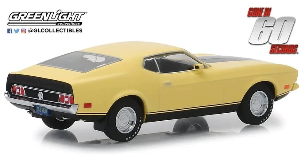 Greenlight 1/43 Eleanor 1973 Ford Mustang Mach 1 Gone in Sixty Seconds Diecast Model - Hobbytech Toys