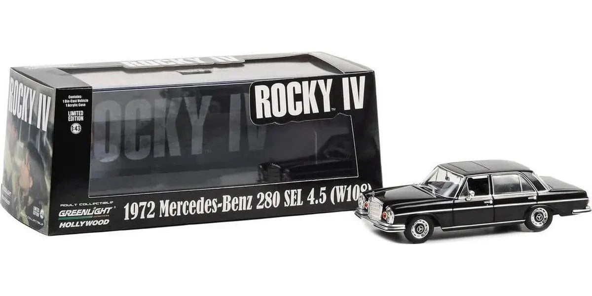 Greenlight 1/43 Rocky IV (1985) 1972 Mercedes Benz 280 SEL 4.5 Movie - Hobbytech Toys