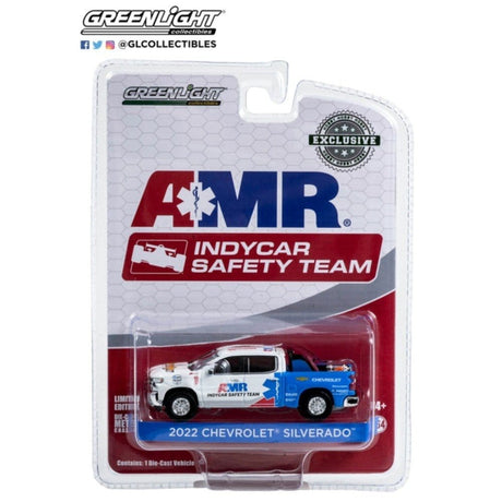 Greenlight 1/64 2022 Chevrolet Silverado Indy 500 Safety Truck Diecast Model - Hobbytech Toys