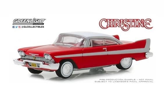 Greenlight 1/64 Christine 1958 Plymouth Fury Movie Car Diecast Model - Hobbytech Toys