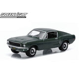 Greenlight 1/64 Highland Green 1968 Ford Mustang GT Fastback Diecast Model