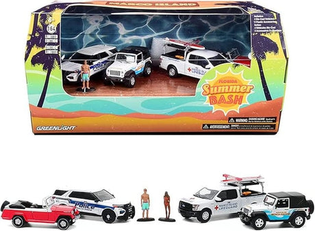 Greenlight 1/64 Marco Island Florida Summer Bash Multi Car Diorama
