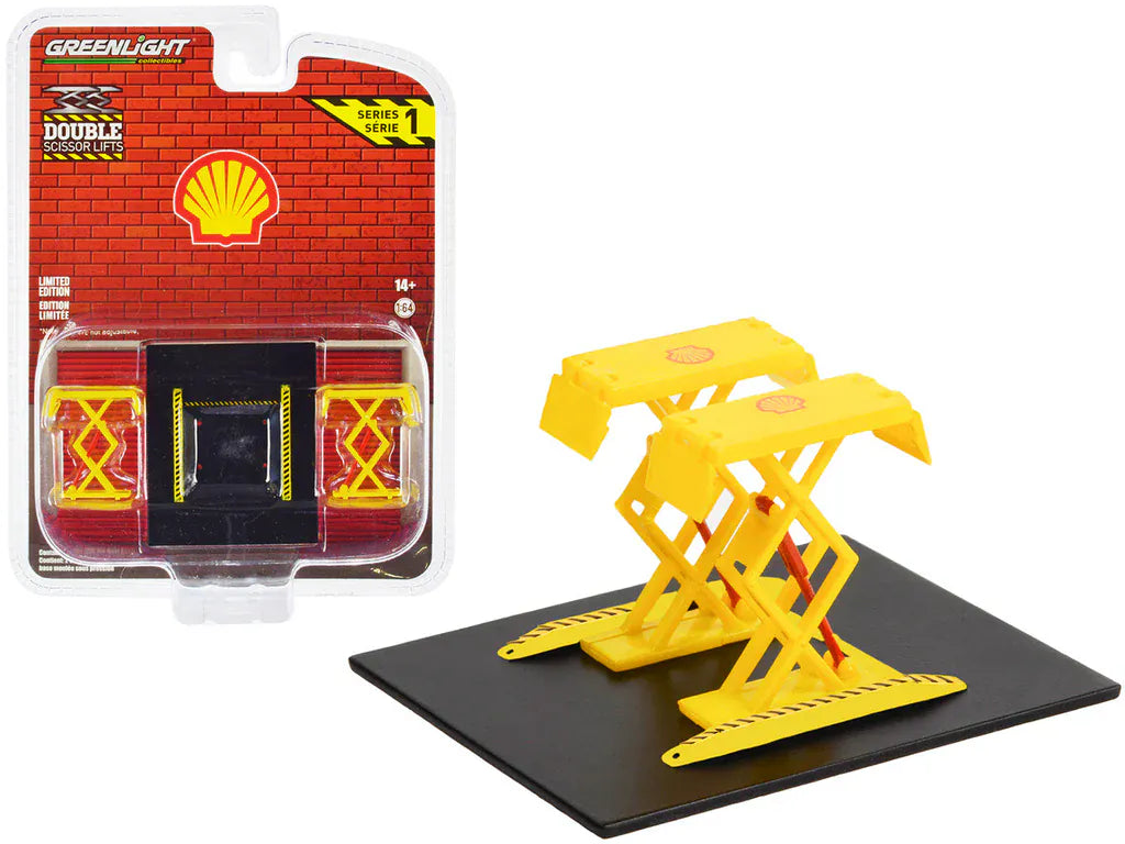 Greenlight 1/64 Shell Oil Automotive Double Scissor Lift Series 1