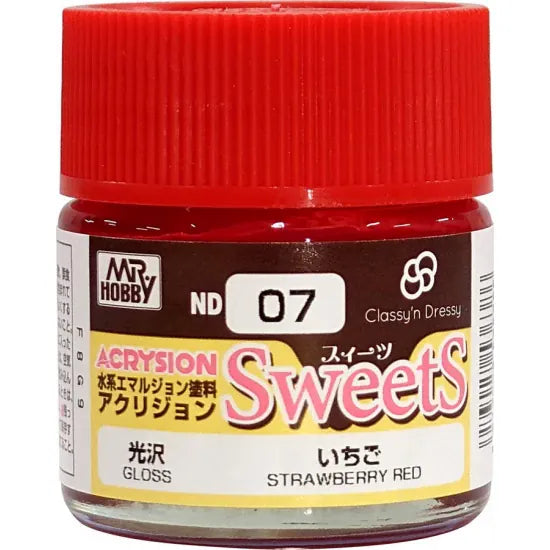 GSI Classy & Dressy Acresion Color Sweets Strawberry Red 10ml Paint [ND07]