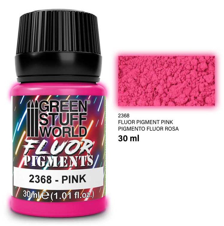 Green Stuff World Paint Pot - FLUOR PINK pigments 30ml