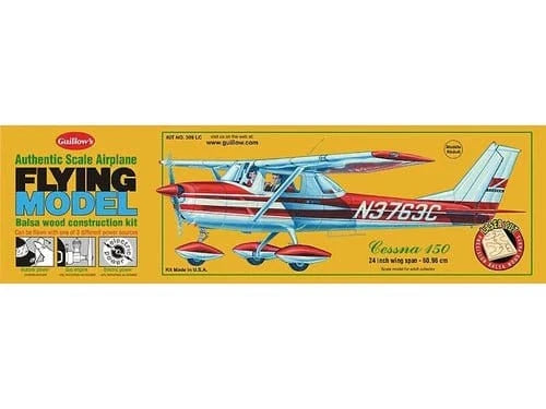 Guillows Cessna 150 - Laser Cut Balsa Plane Model Kit - Hobbytech Toys