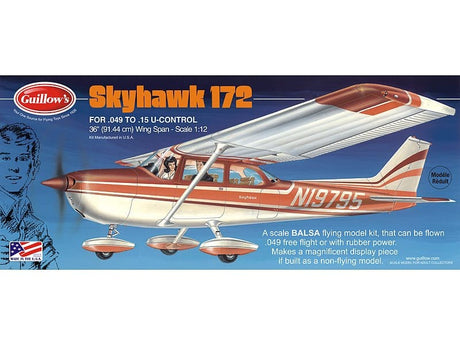 Guillows Cessna Skyhawk Balsa Plane Model Kit - Hobbytech Toys