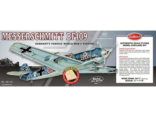Guillows Messerschmitt - Laser Cut Balsa Plane Model Kit - Hobbytech Toys