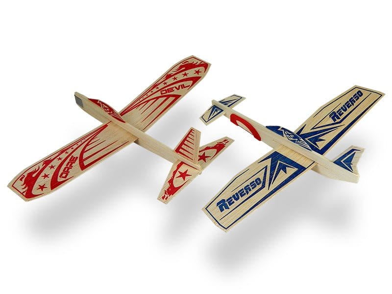 Guillows Super Hero Twin Pack Balsa Glider - Hobbytech Toys