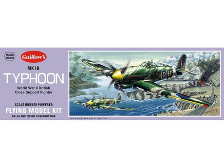 Guillows Typhoon Balsa Plane Model Kit - Hobbytech Toys