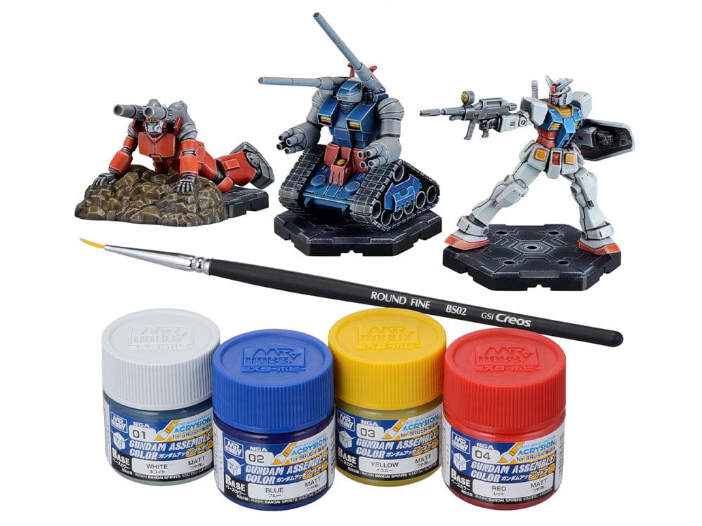 Gundam Assemble Paint Pack 01 contents