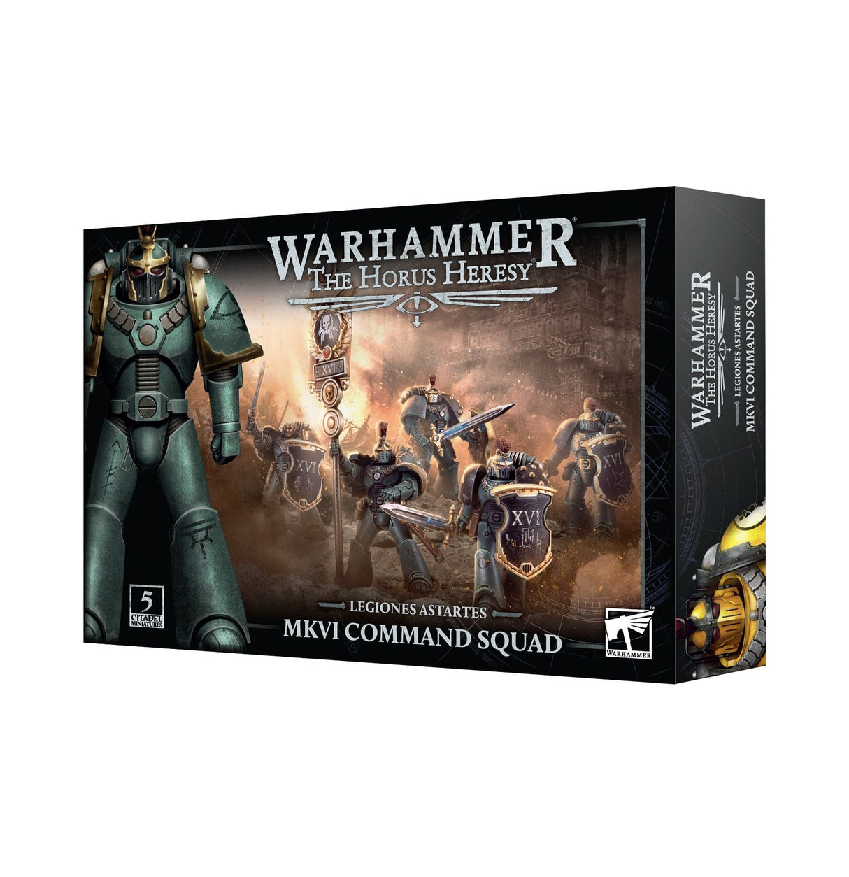 GW 31 - 85 Horus Heresy, Legiones Astartes Mk6 Command Squad - Hobbytech Toys