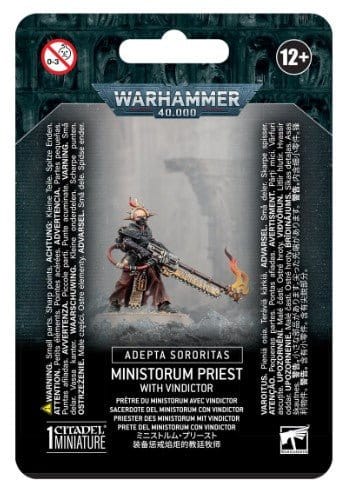 GW 52 - 51 Warhammer 40000 Adepta Sororitas Priest with Vindictor - Hobbytech Toys