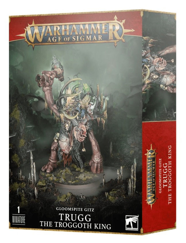 GW 89 - 54 Warhammer Age of Sigmar, Gloomspite Gitz, Trugg the Troggoth King - Hobbytech Toys
