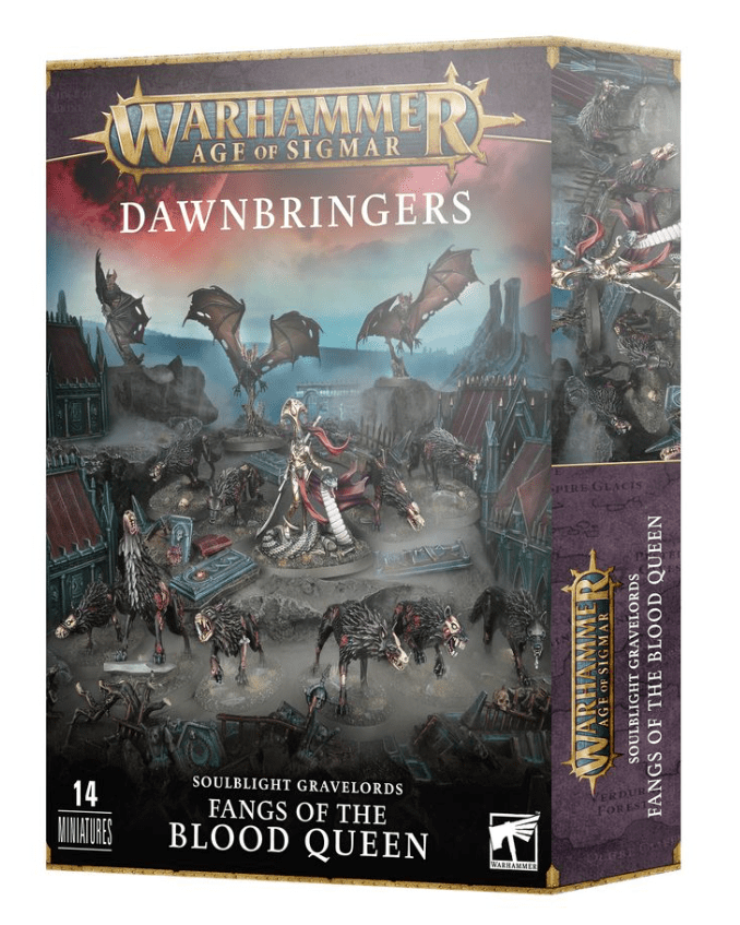 GW 91 - 43 Warhammer Age of Sigmar, Soulblight Gravelords, Fangs of the Blood Queen - Hobbytech Toys