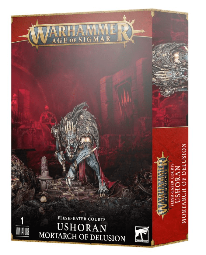 GW 91 - 71 Warhammer Age of Sigmar, Flesh - Eater Courts, Ushoran Mortarch of Delusion - Hobbytech Toys