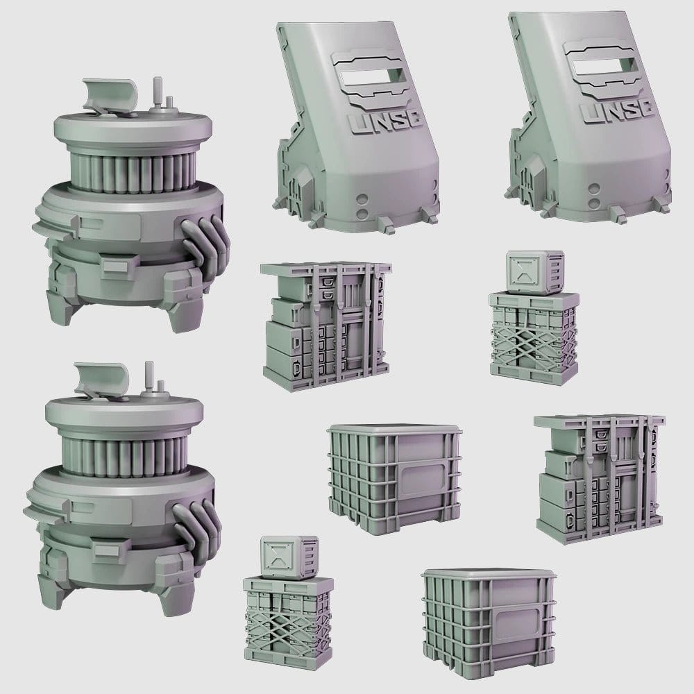 HALO Flashpoint - UNSC Scenery Set - Hobbytech Toys