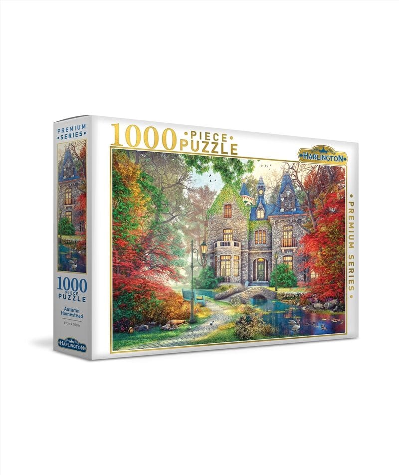 Harlington Premium 1000pc Puzzle - The Autumn Cottage