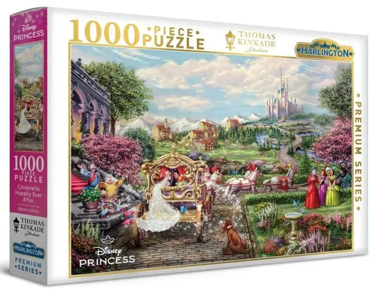 Harlington Premium Thomas Kinkade 1000pc Puzzle - Disney: Cinderella Happily Ever After