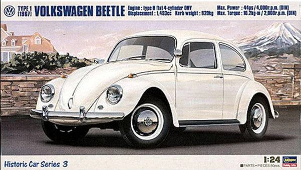 Hasegawa 1/24 VOLKSWAGEN BEETLE - 1967 - Plastic Model Kit [H21203]