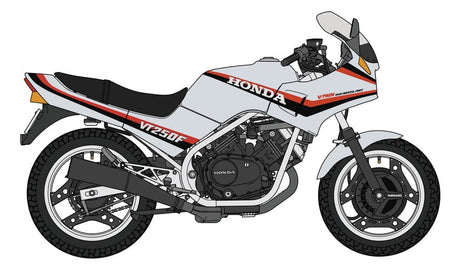 Hasegawa 1/12 Honda VT250F (MC08) 2.00 (1984) Silver Plastic Model Kit
