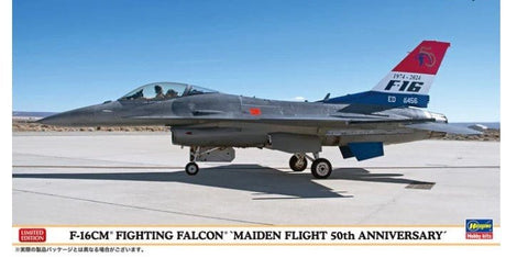 Hasegawa 1/48 F - 16CM Fighting Falcon Maiden Flight 50th Anniversary Plastic Model Kit [H07535] - Hobbytech Toys