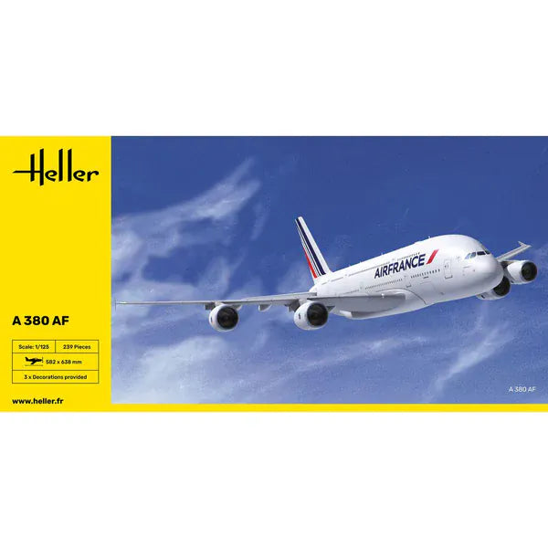 Heller 1/125 Airbus A380 Air France Plastic Model Kit