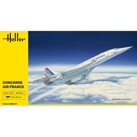 Heller 1/125 Concorde Air France Plastic Model Kit