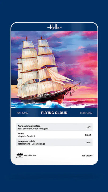 Heller 1/200 Flying Clou Plastic Model Kit