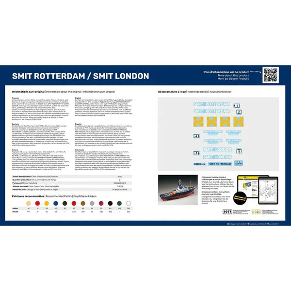Heller 1/200 Smit Rotterdam/ Smit London Plastic Model Kit
