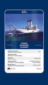 Heller 1/200 Titanic Searcher Le Suroit Plastic Model Kit
