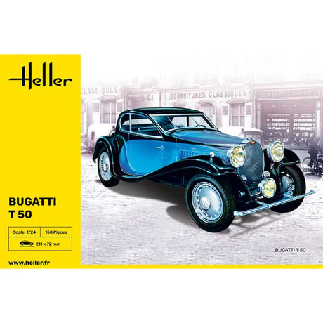 Heller 1/24 Bugatti T 50 Plastic Model Kit