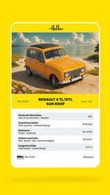 Heller 1/24 Renault 4 TL/GTL Sun Roof Plastic Model Kit
