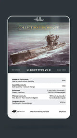 Heller 1/400 U-Boat Type VII C Plastic Model Kit