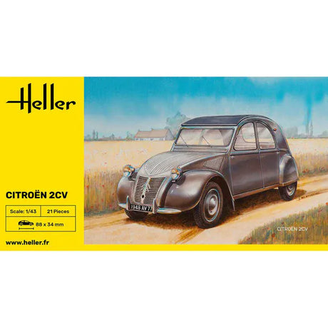 Heller 1/43 Citroen 2CV Plastic Model Kit
