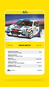 Heller 1/43 Ford Focus WRC01 Plastic Model Kit