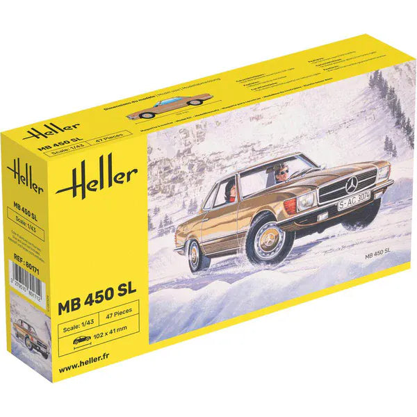 Heller 1/43 Mercedes-Benz 450SL Plastic Model Kit