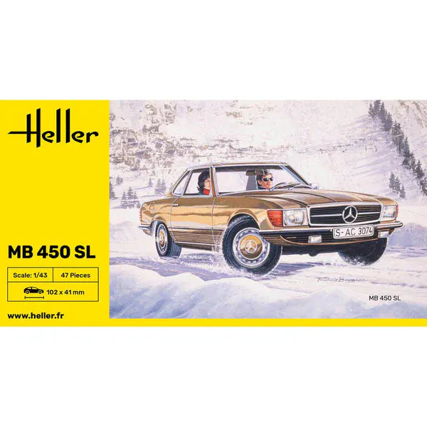 Heller 1/43 Mercedes-Benz 450SL Plastic Model Kit