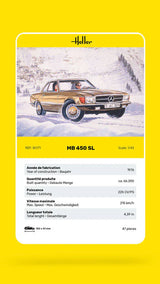 Heller 1/43 Mercedes-Benz 450SL Plastic Model Kit