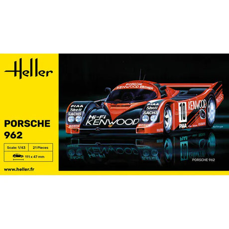 Heller 1/43 Porsche 962 Plastic Model Kit