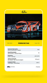 Heller 1/43 Porsche 962 Plastic Model Kit