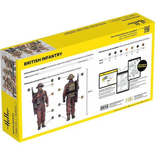 Heller 1/72 British Infantry Plastic Model Kit