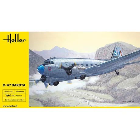Heller 1/72 C-47 Dakota Plastic Model Kit
