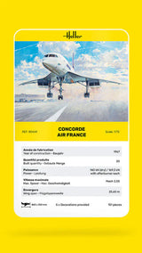 Heller 1/72 Concorde Air France Plastic Model Kit