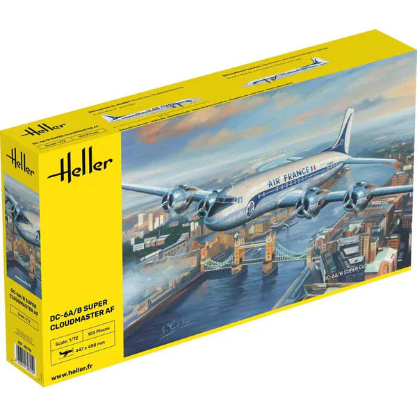 Heller 1/72 DC6 Super Cloudmaster Air France Plastic Model Kit