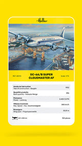 Heller 1/72 DC6 Super Cloudmaster Air France Plastic Model Kit