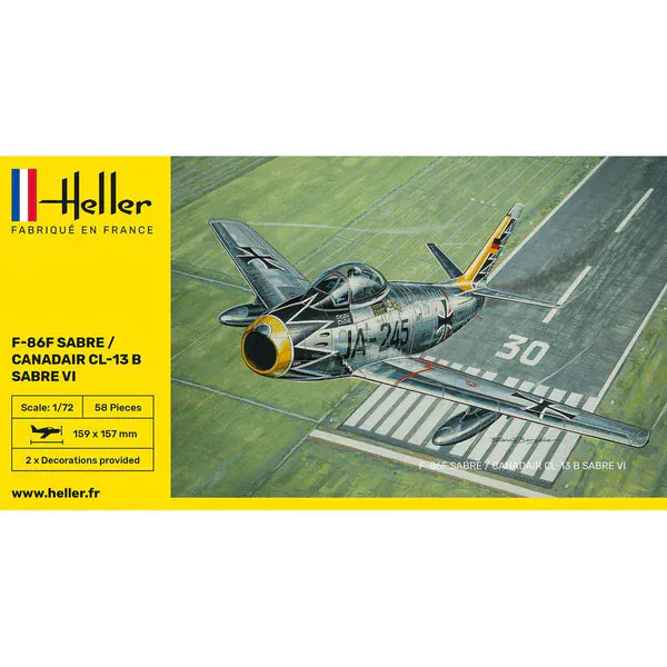 Heller 1/72 F-86F Sabre / Canadair CL-13 B Sabre VI Plastic Model Kit