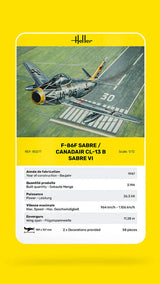 Heller 1/72 F-86F Sabre / Canadair CL-13 B Sabre VI Plastic Model Kit