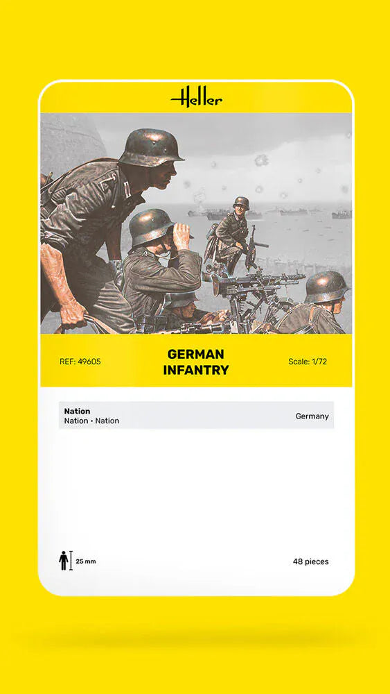 Heller 1/72 German Infantry Plastic Model Kit